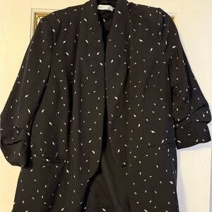 Ricki's Black Blazer with White Accents